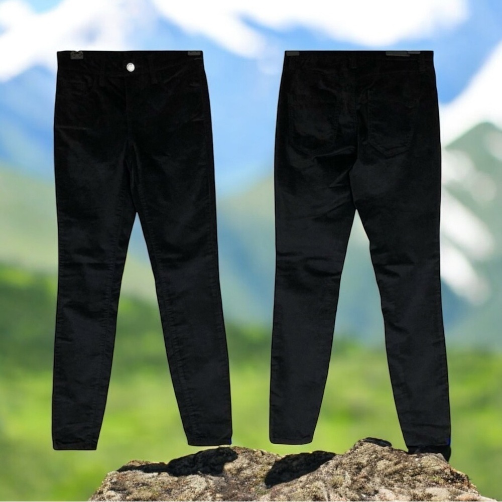 BlankNYC Crybaby Velveteen Skinny Jeans‎  Washed Black Stretch Size 24